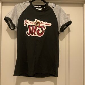 Moschino - God save the queens VINTAGE Black and Gray Graphic T-Shirt